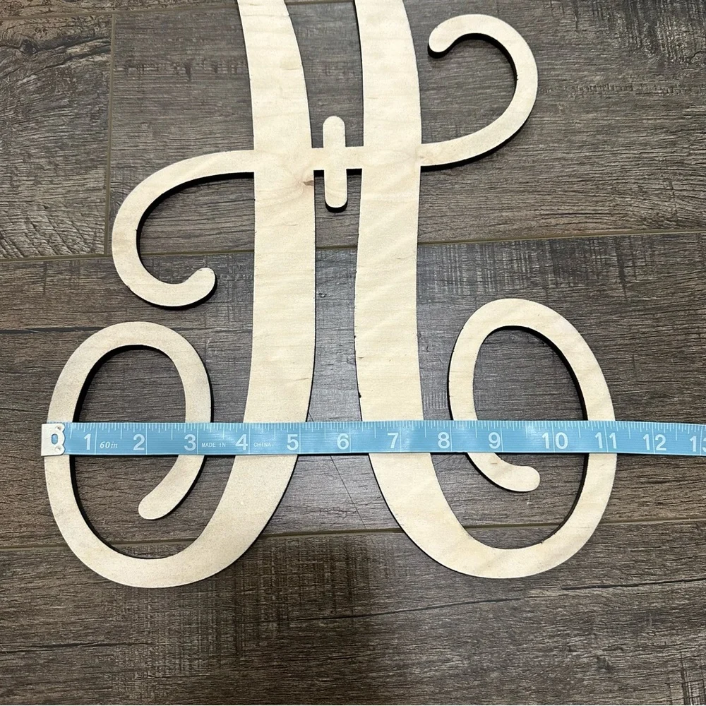 Large “A” Wooden Cutout Letter Party Decor Tabletop Centerpiece Wedding